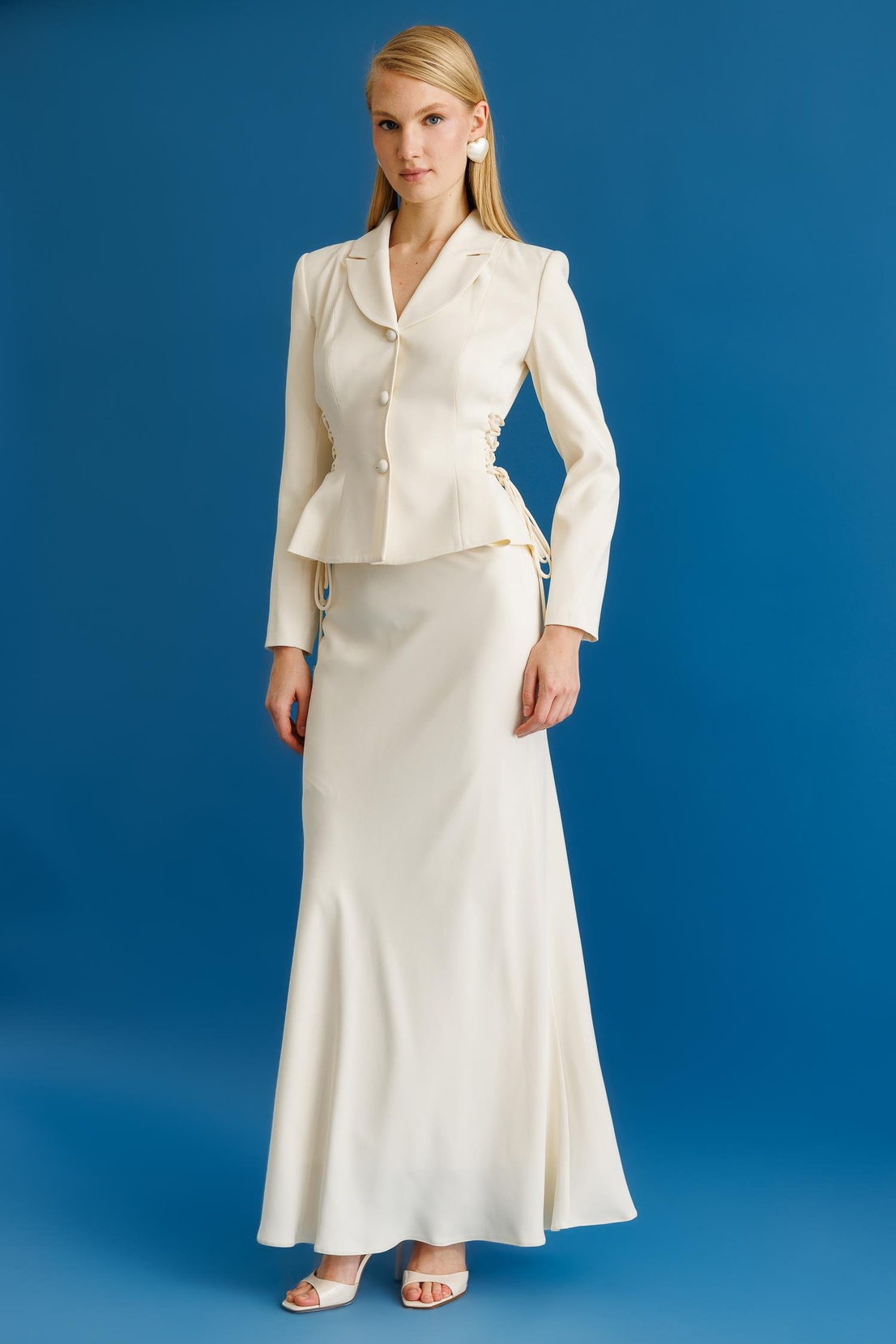 Etek Ceket 2'li takım EKRU