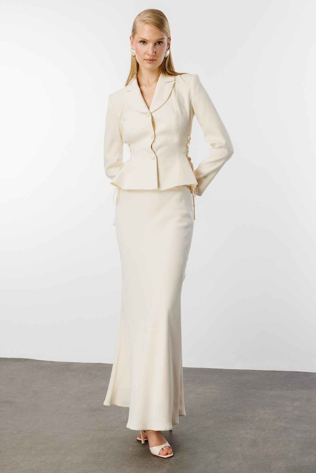 Etek Ceket 2'li takım EKRU