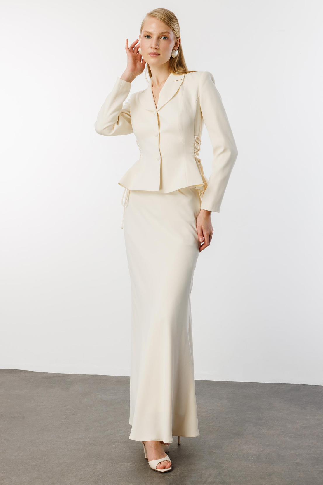 Etek Ceket 2'li takım EKRU