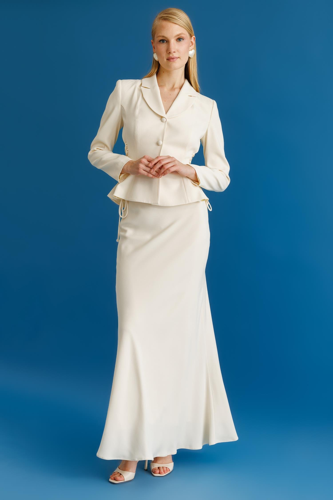 Etek Ceket 2'li takım EKRU