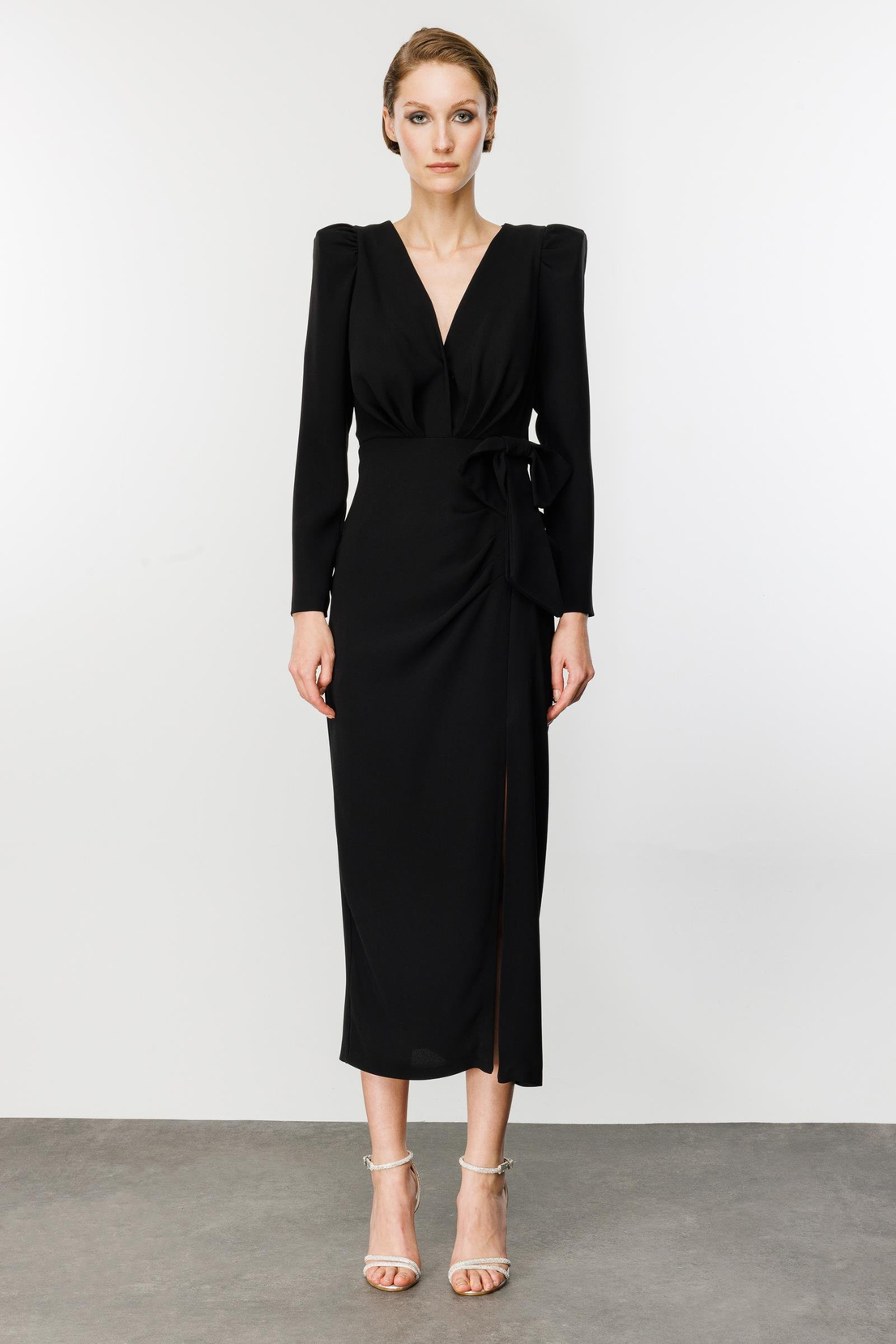 Fiyonklu Elbise SİYAH