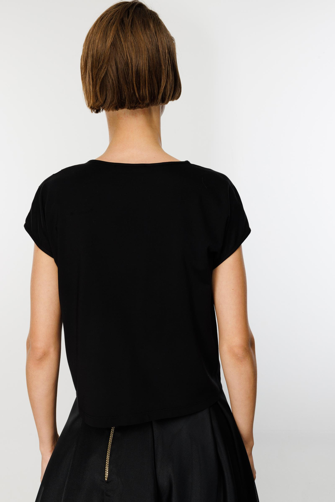 Grogen Çiçekli Bluz SİYAH