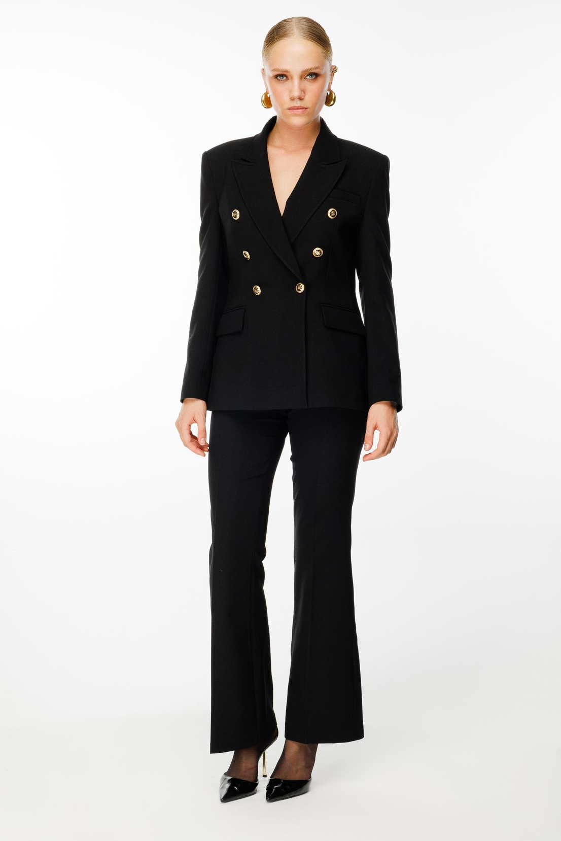 Klasik Blazer Kesim Ceket SİYAH