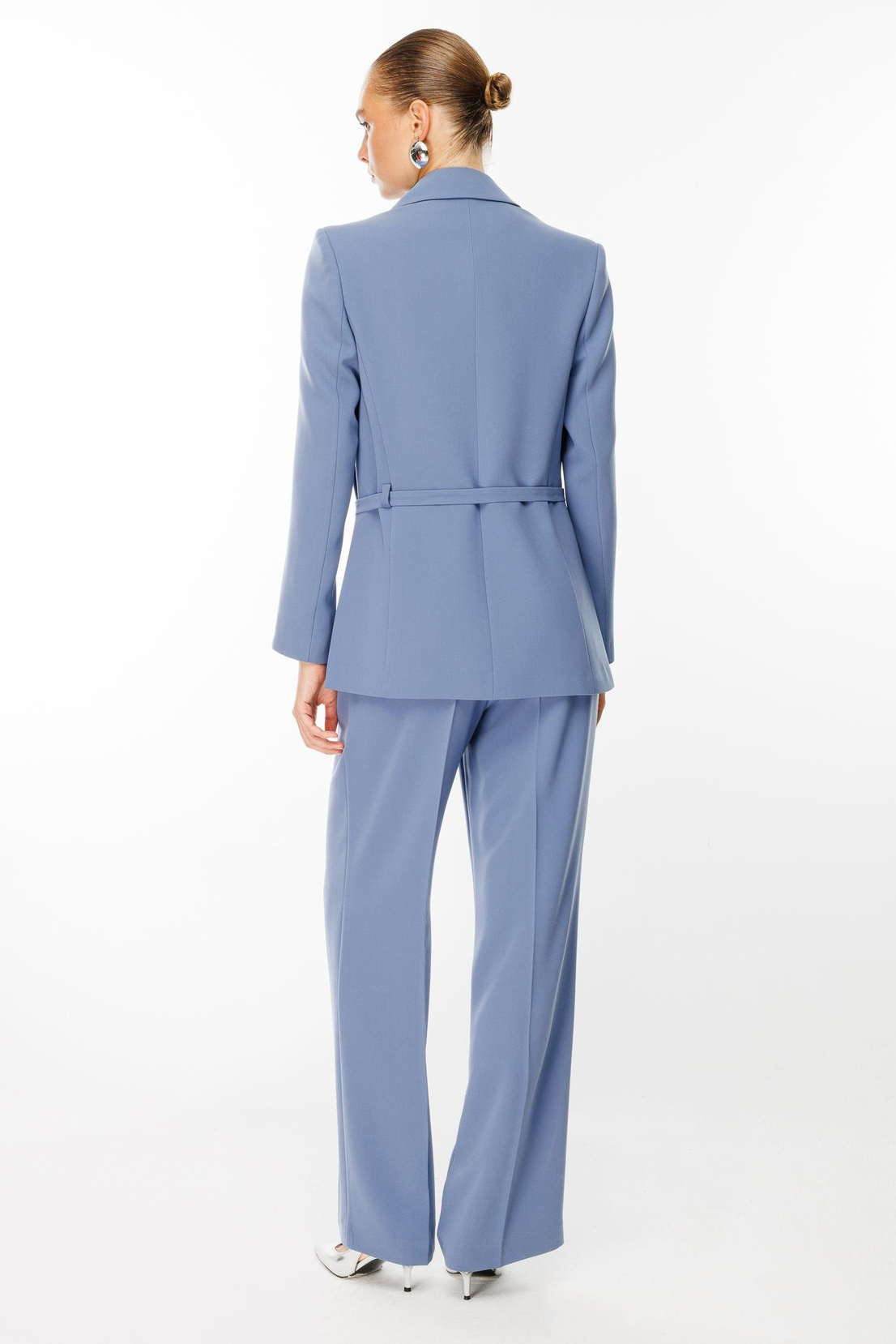 Kruvaze Ceketli Takım MAVİ