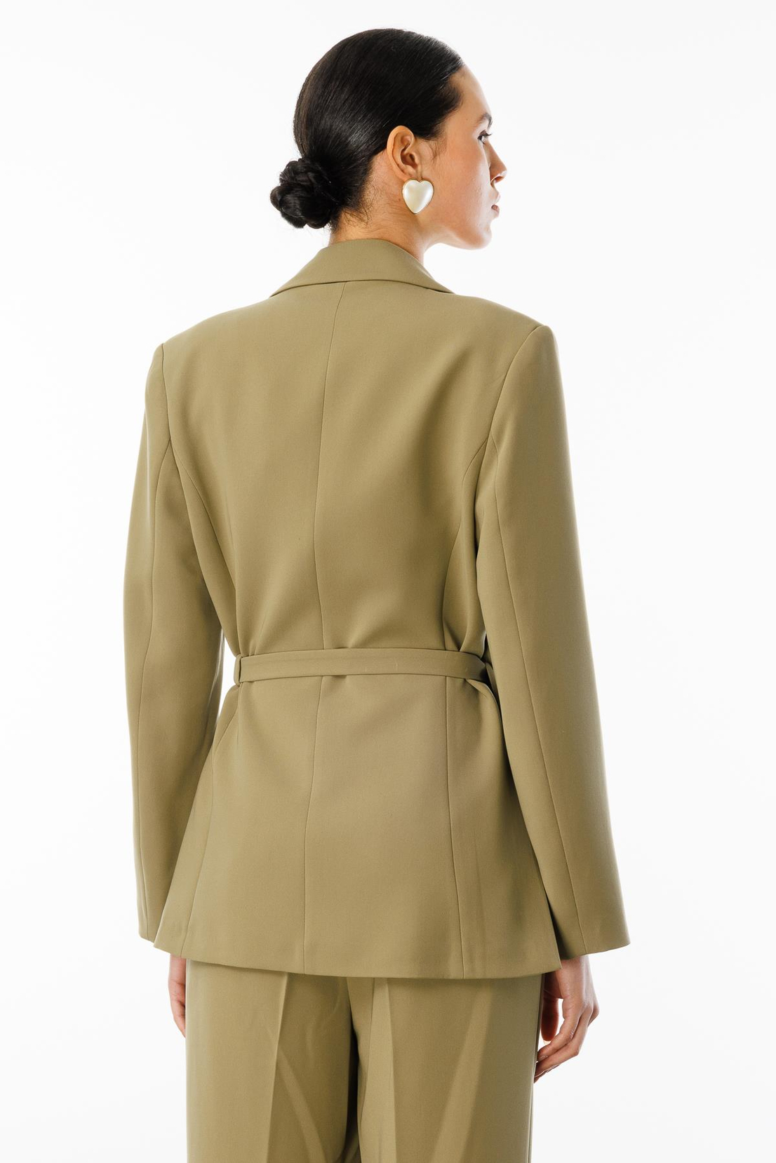 Kruvaze Ceketli Takım YEŞİL