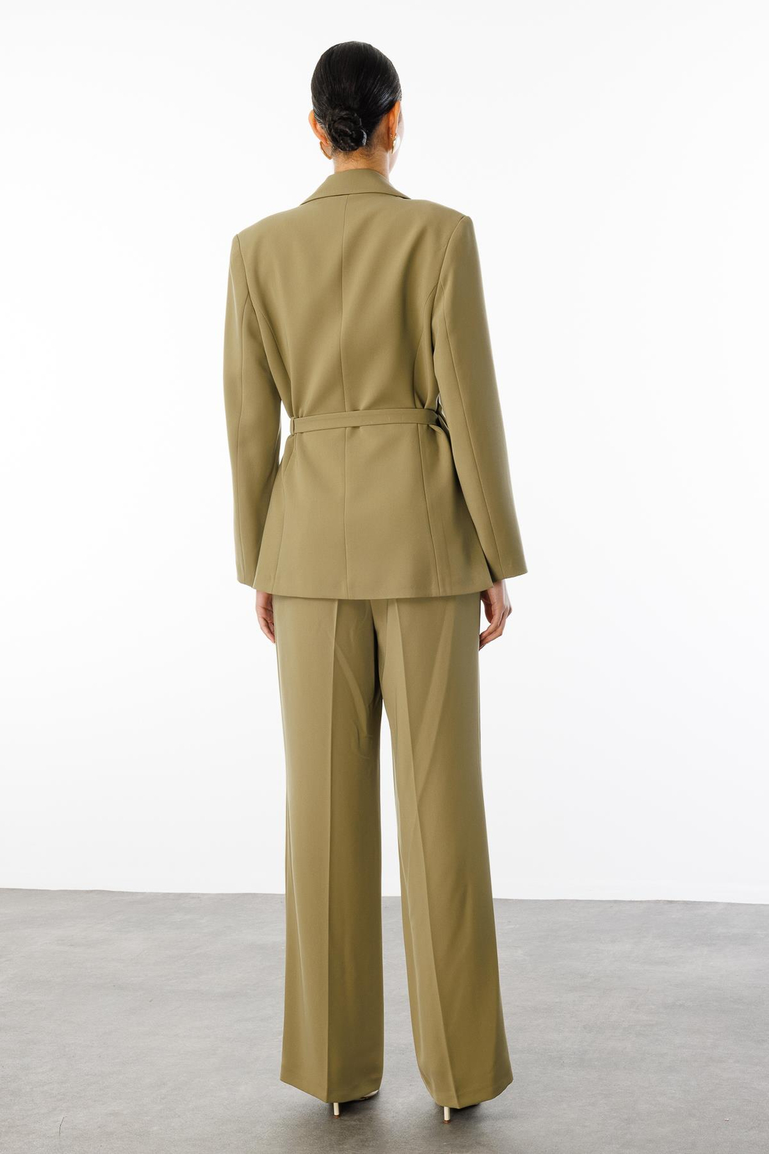 Kruvaze Ceketli Takım YEŞİL