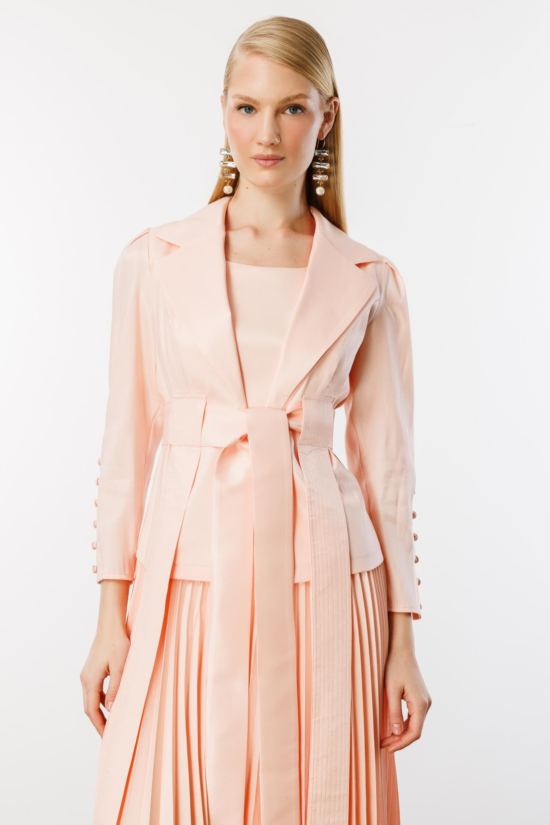 Pilise Etekli Elbise & Ceket İkili Takım SOMON