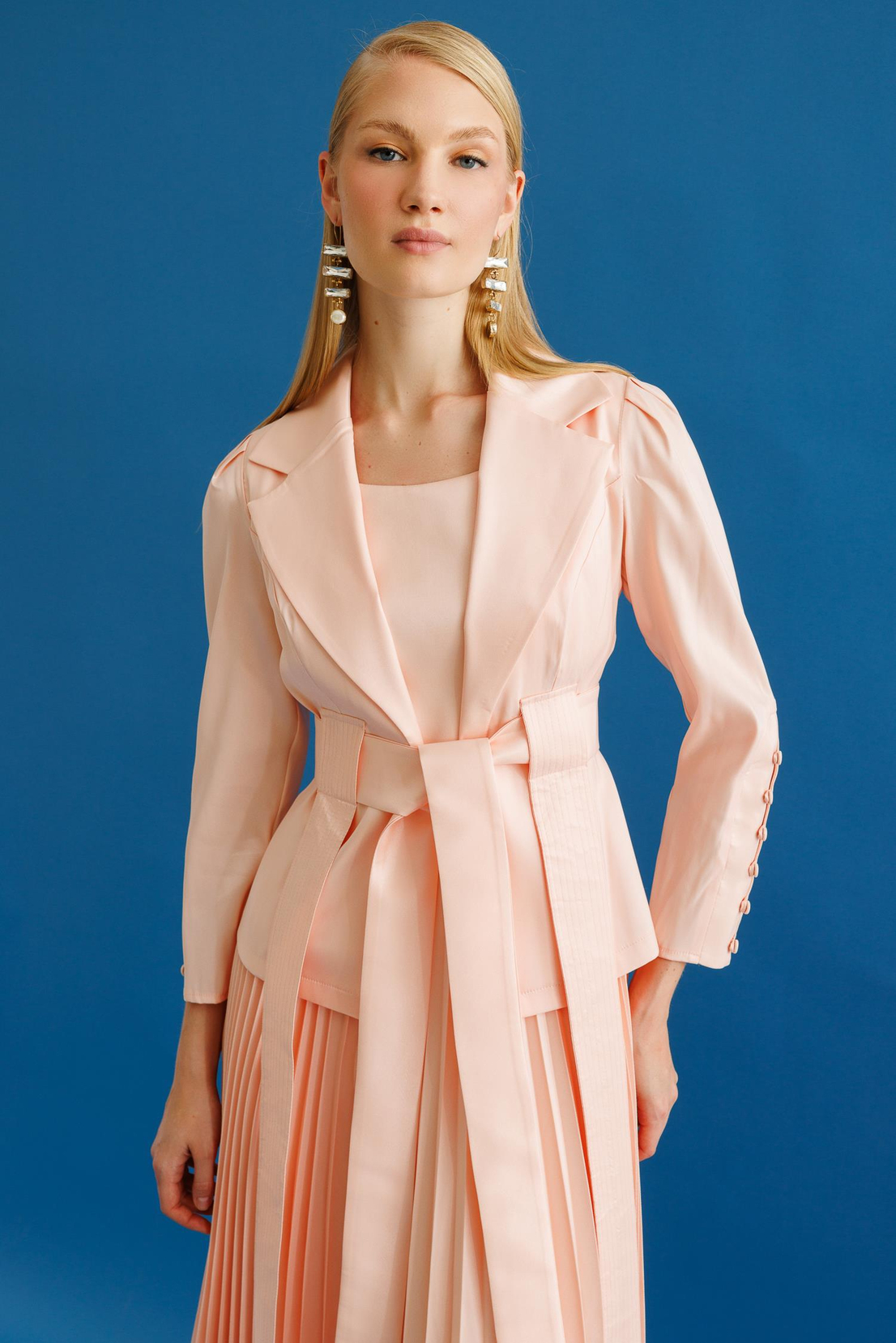 Pilise Etekli Elbise & Ceket İkili Takım SOMON