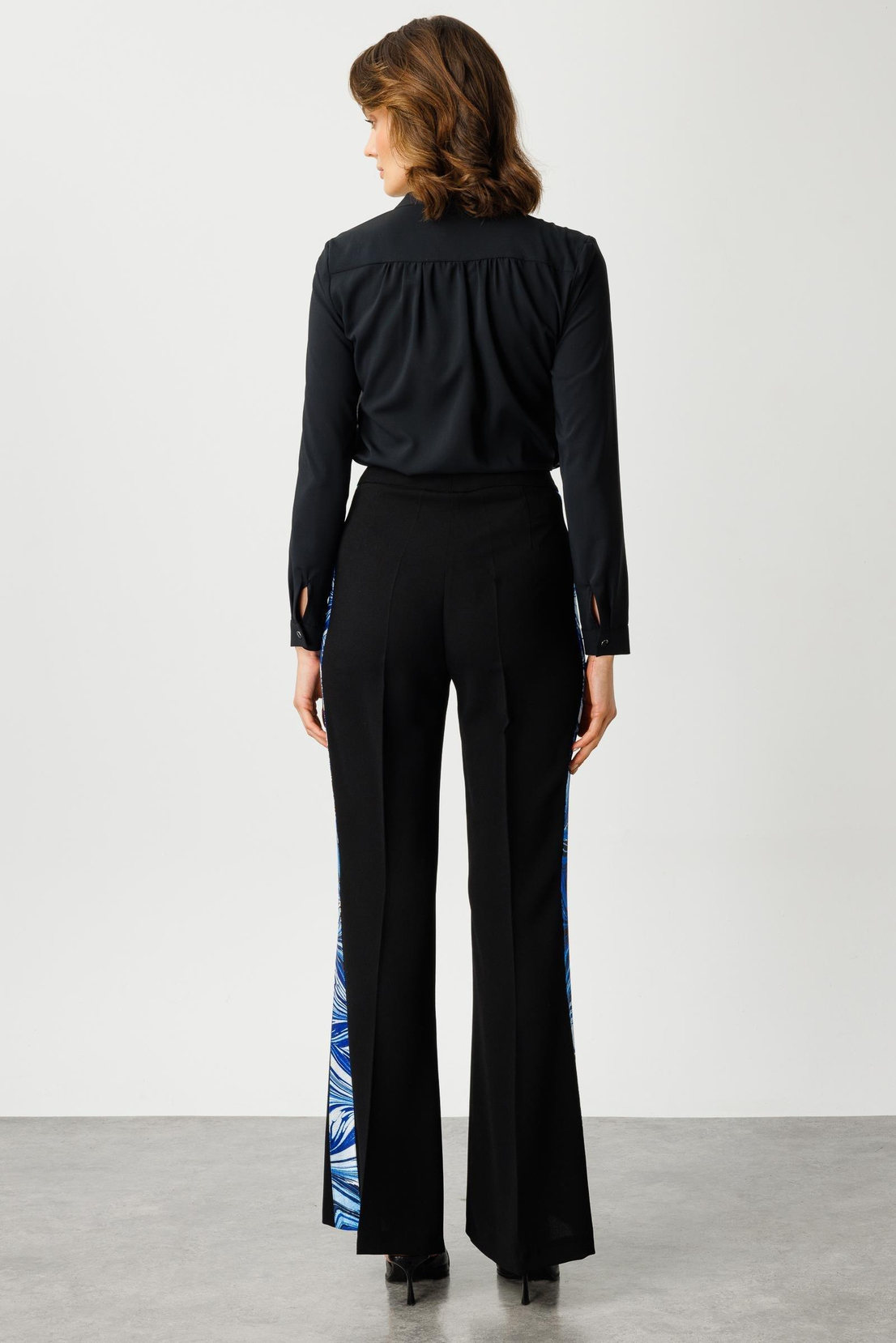 Yanları Desen Şeritli  Pantolon SAKS