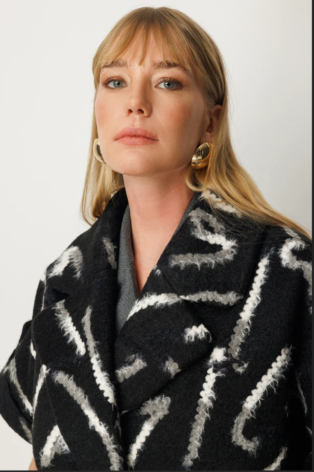 Yarasa Kol Desenli Mont SİYAH