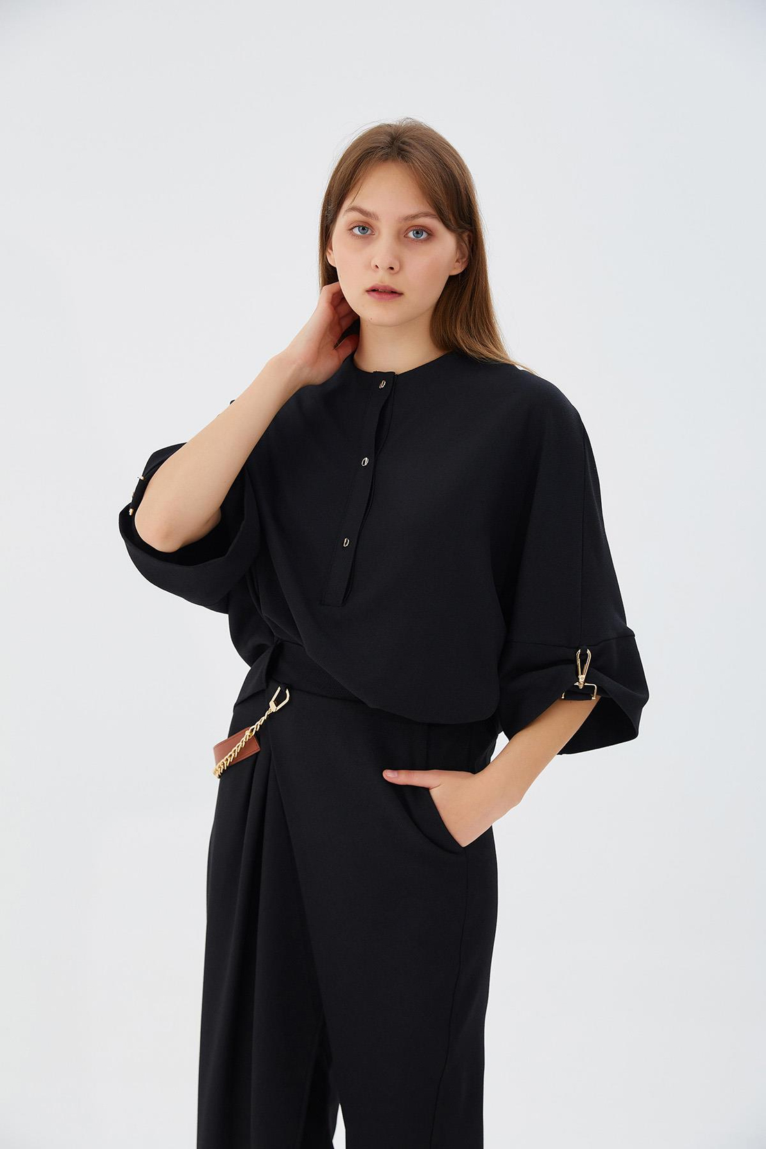 Yarasa Kol Siyah Bluz