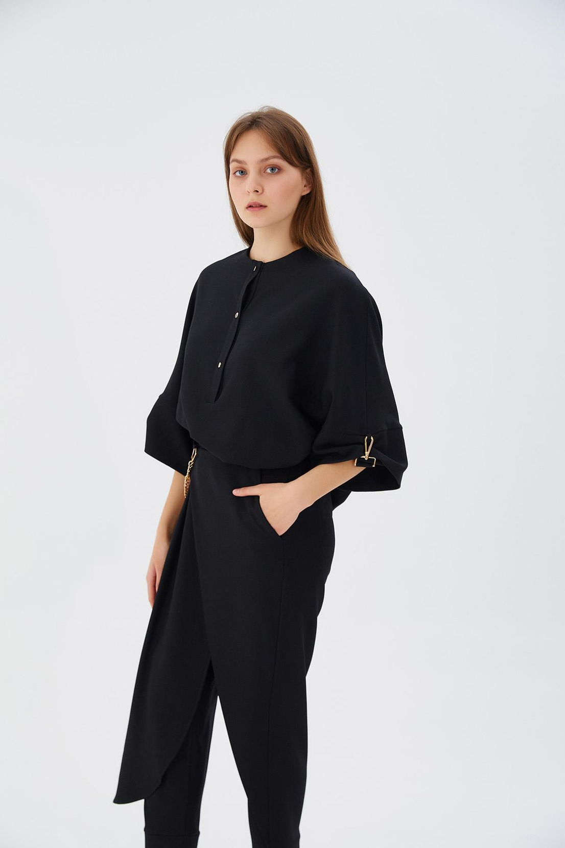 Yarasa Kol Siyah Bluz