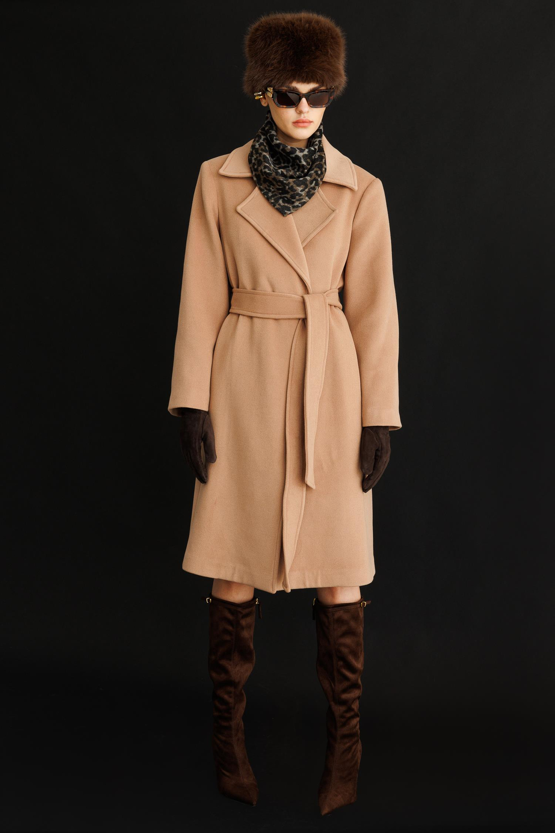 Astar Detaylı Kaşe Kaban BEJ