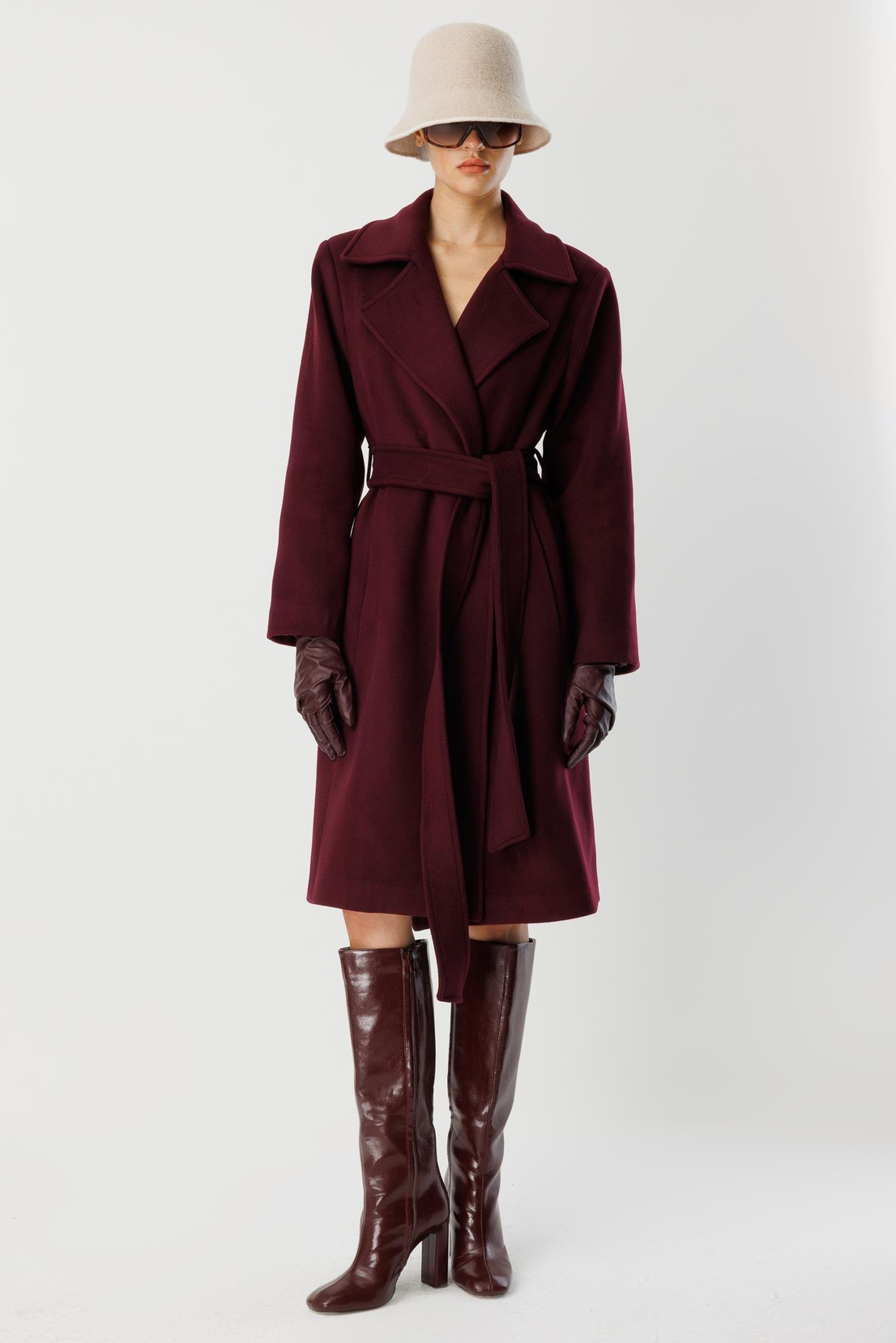 Astar Detaylı Kaşe Kaban MÜRDÜM