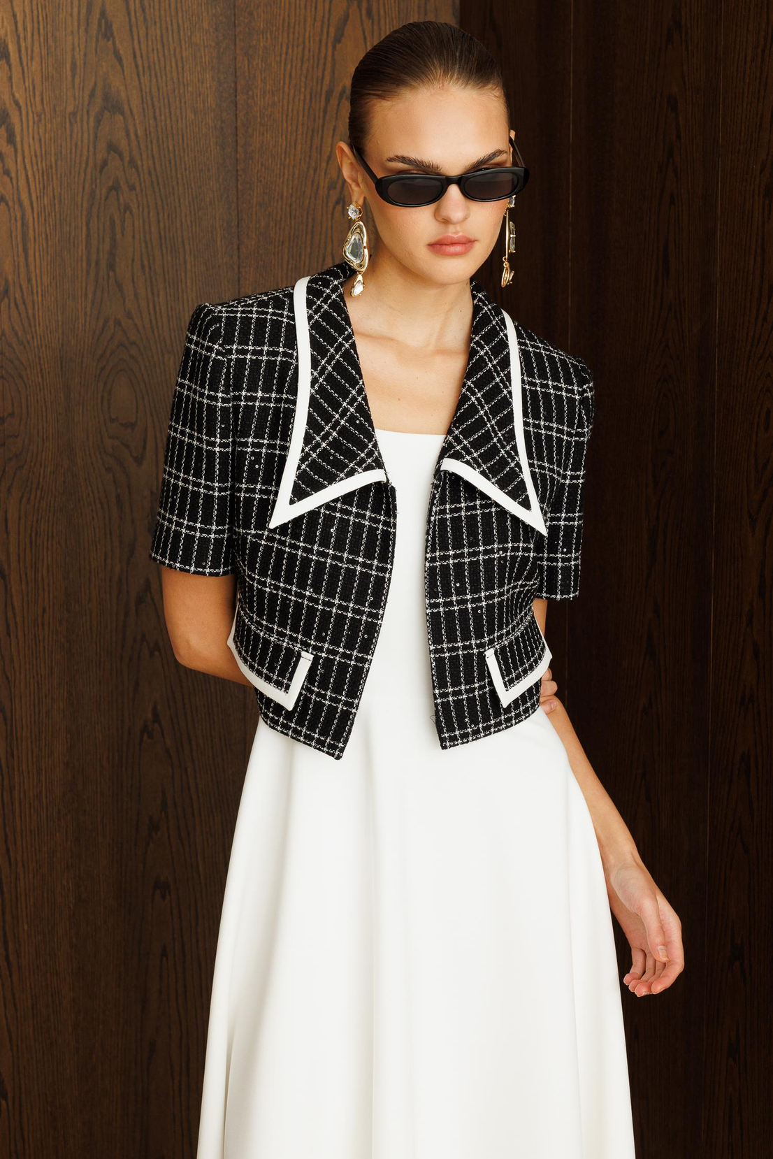 Biye Detaylı Chanel Takım SİYAH