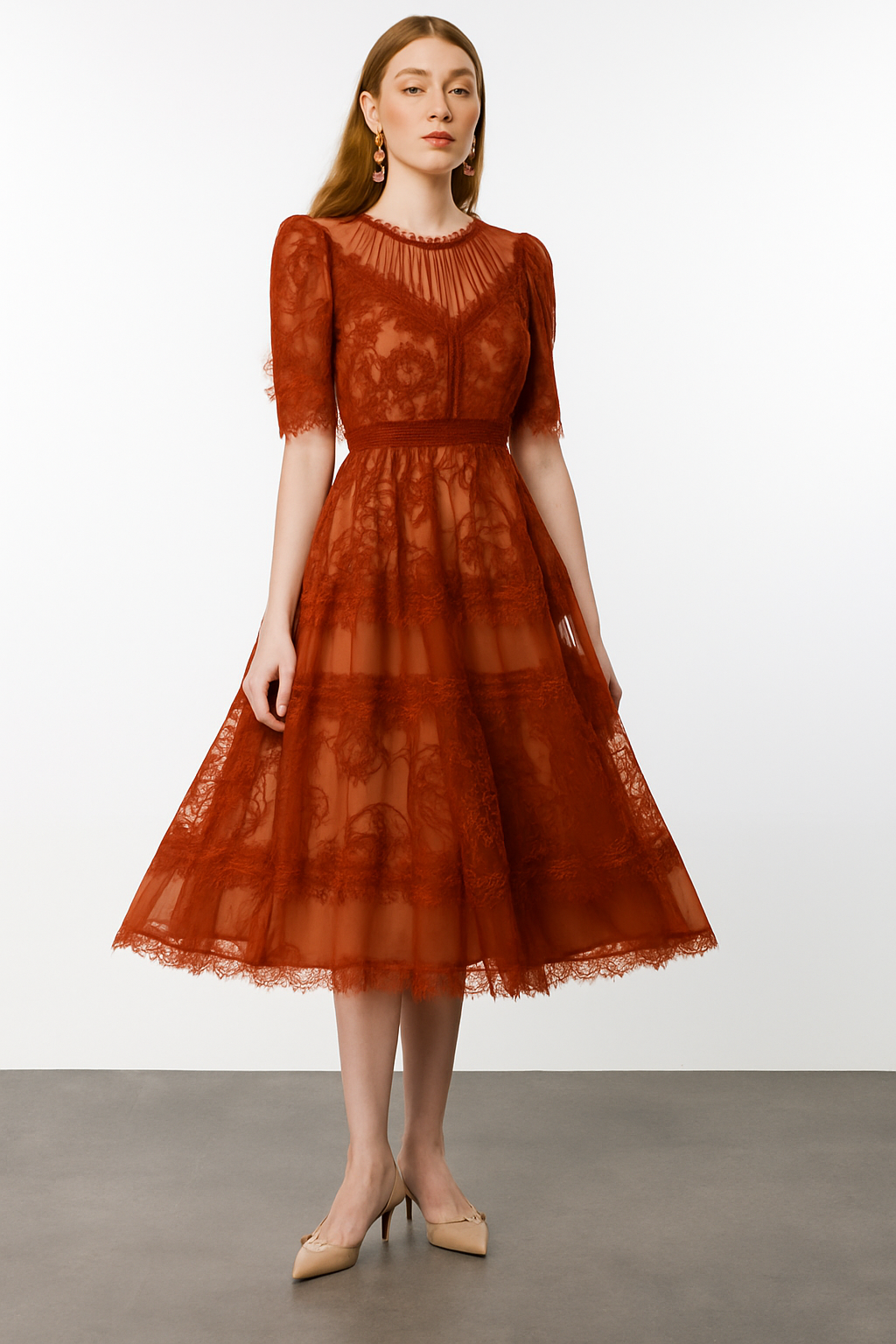 Dantel Elbise KİREMİT