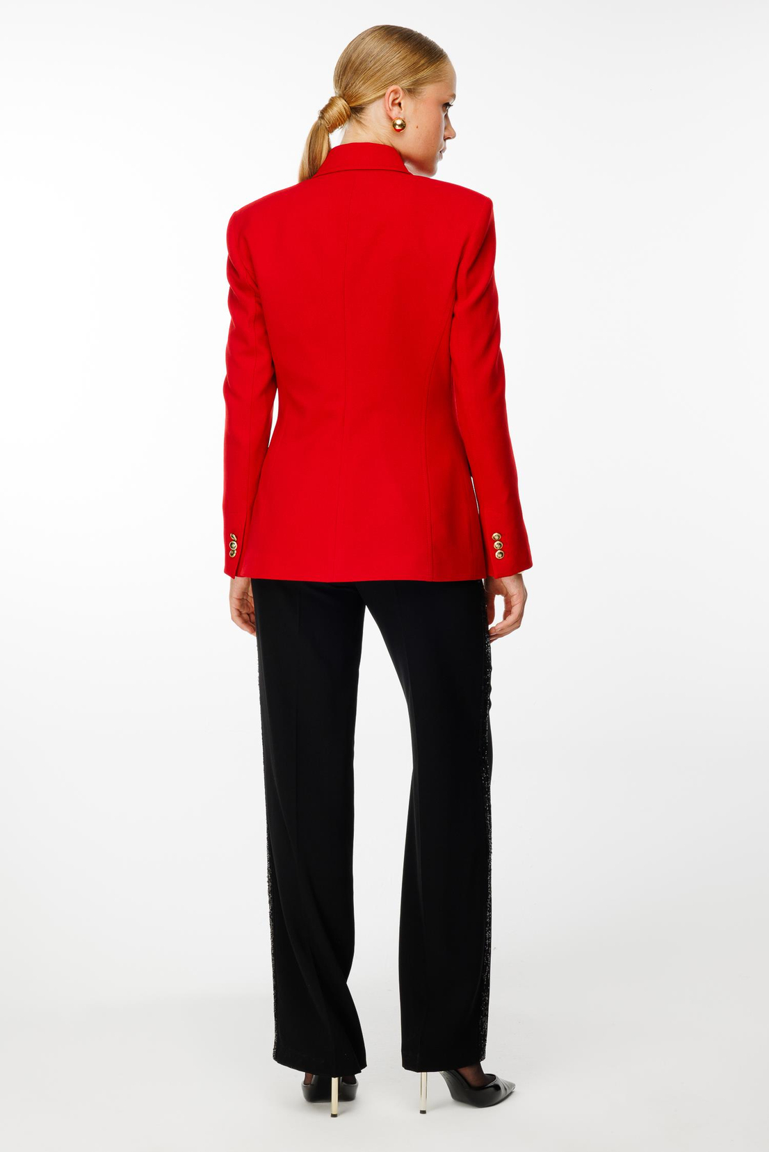 Klasik Blazer Kesim Ceket KIRMIZI