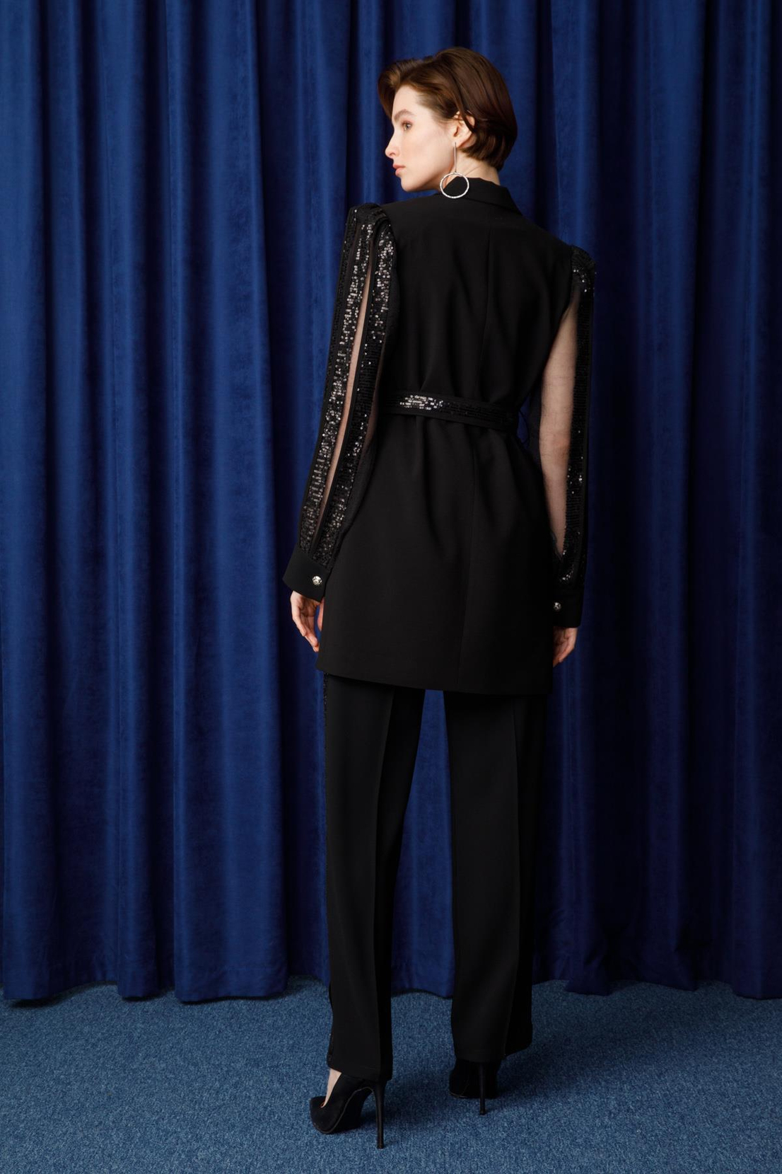 Kolları Şerit Payet Ceket