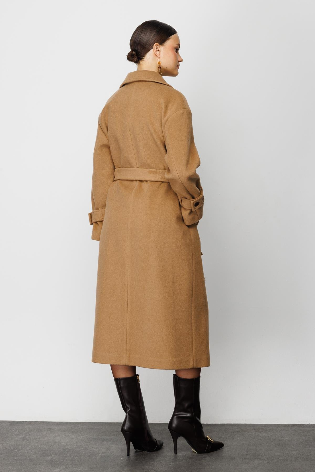 KRUVAZE YAKA KAŞE KABAN CAMEL