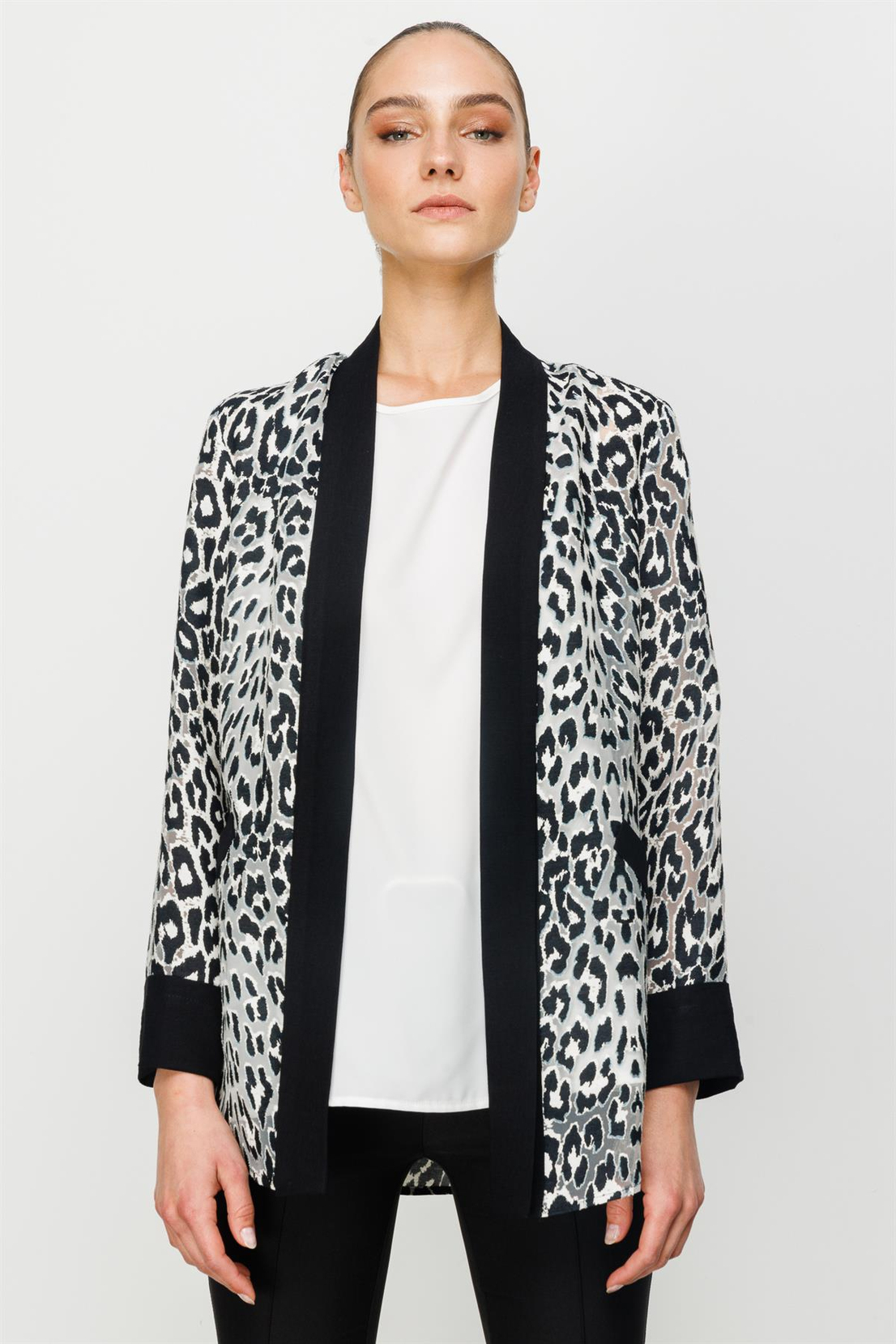 Leopar Desen İkili Tunik