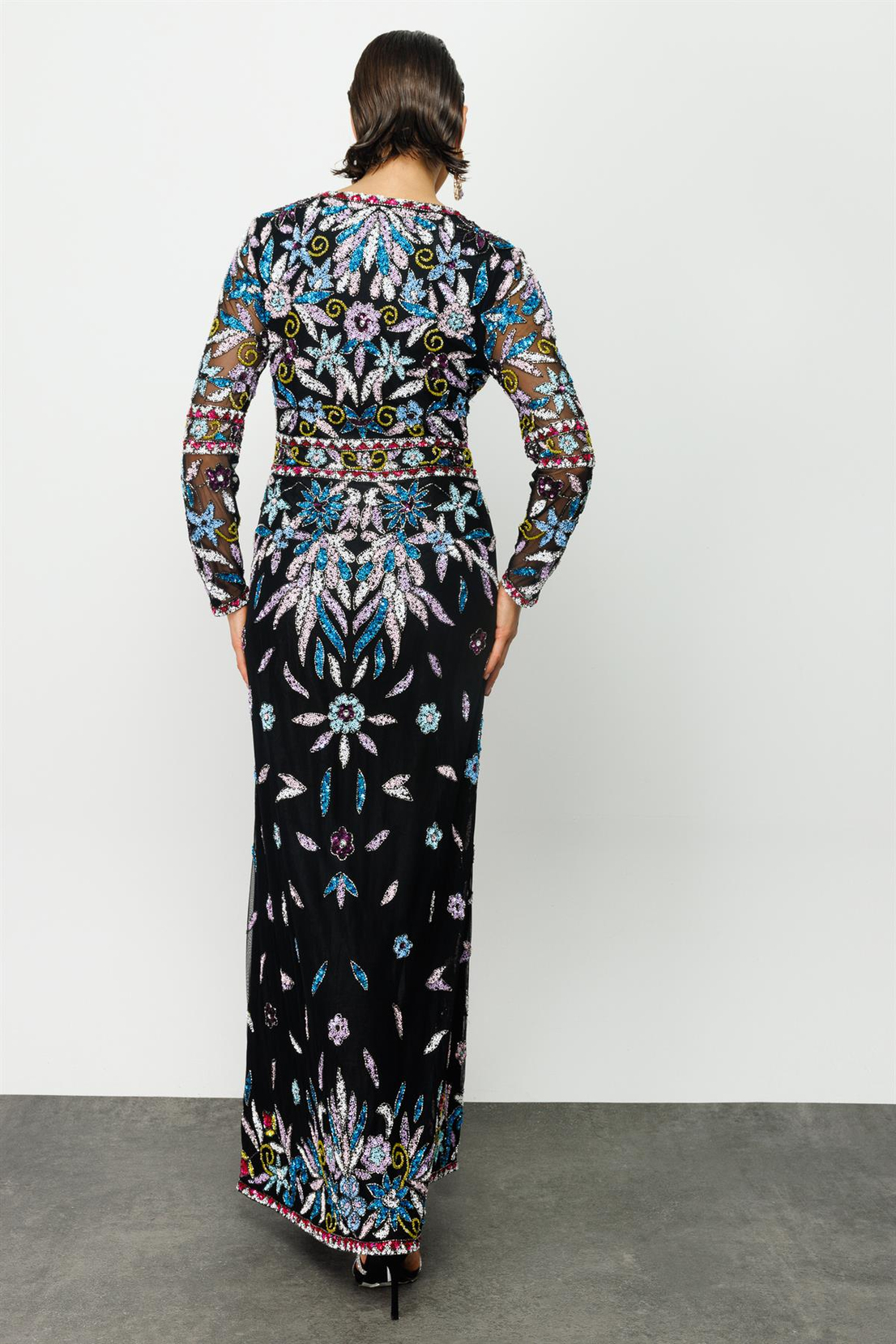 Özel İşlemeli Etnik Desen Kaftan