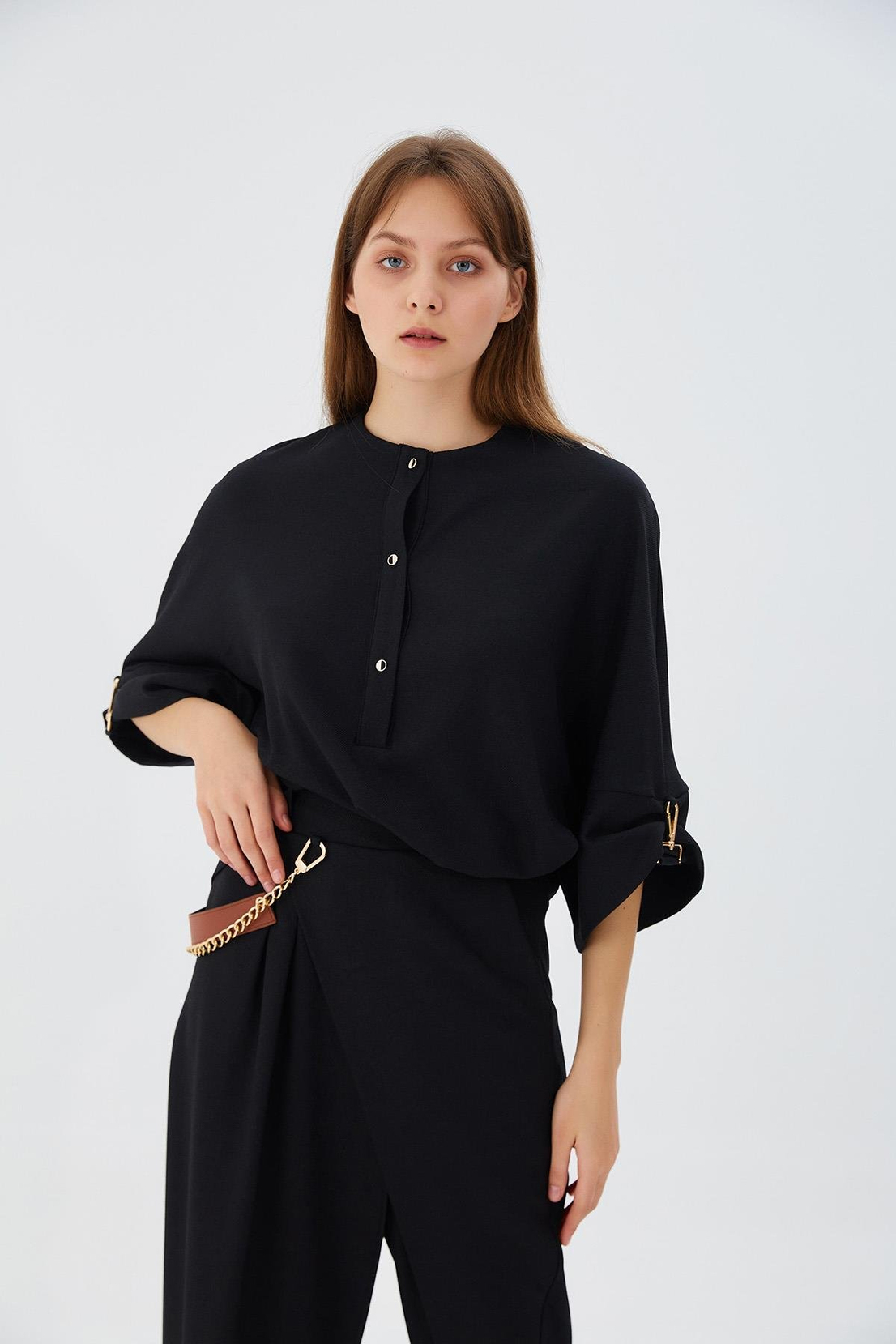 Yarasa Kol Siyah Bluz