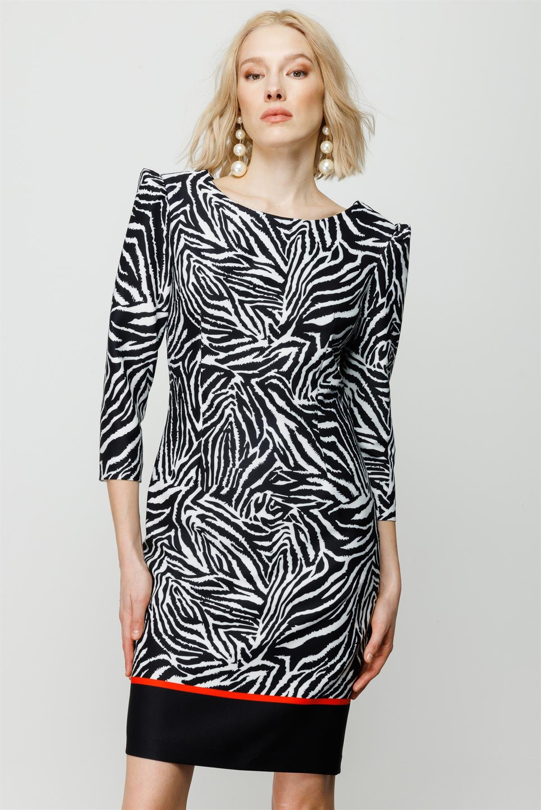 Zebra Desen Elbise