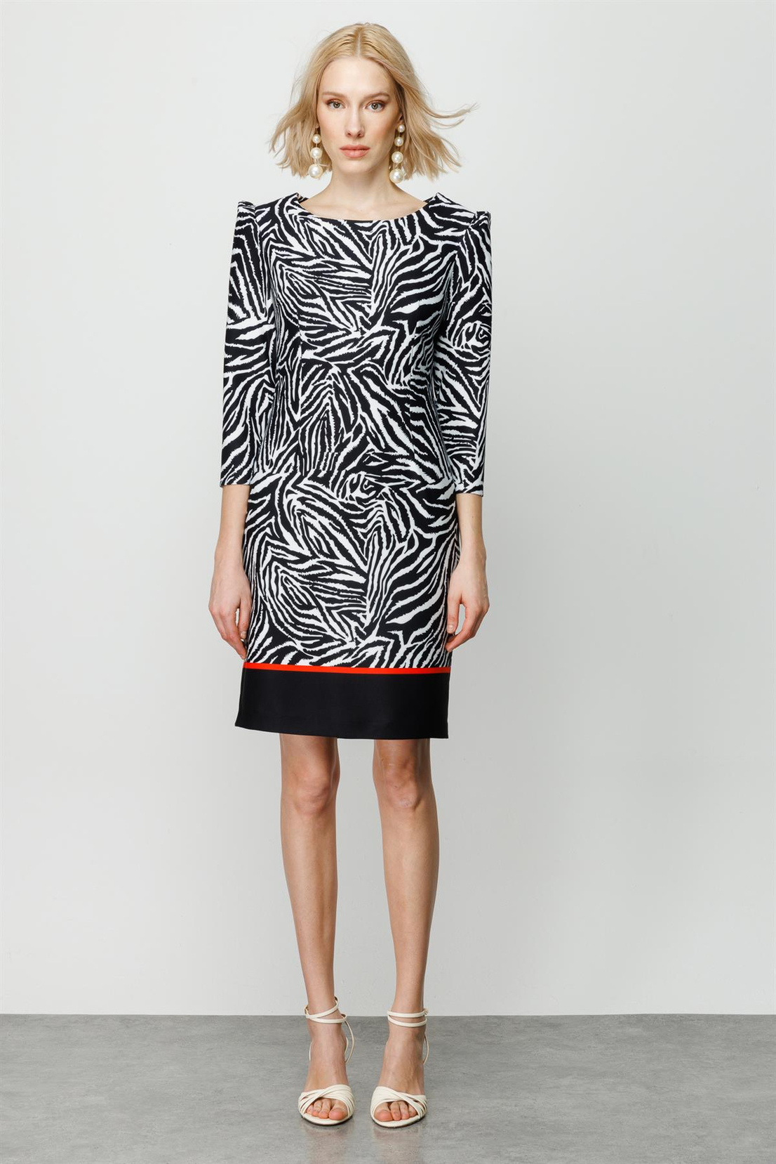 Zebra Desen Elbise