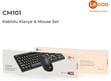 LENOVO LECOO CM101 SİYAH KABLOLU KLAVYE & MOUSE SET