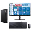 Lenovo Thinkcentre M70Q Gen 4 Intel Core I7-13700T 64GB 1TB SSD Windows 11 Pro 23.8 inç Masaüstü Bilgisayar 12E30015TRMP08