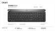 LOGITECH CRAFT ADVANCED KABLOSUZ KLAVYE 920-008504