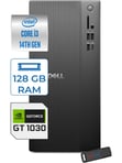 DellMasaüstü BilgisayarDell Tower ECT1250 Intel Core I3 14100 128GB DDR5 512GB SSD 4GB/GT1030 Freedos Kurumsal Masaüstü Bilgisayar 10303ECT125014F26