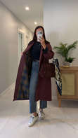 Altra Bordo Kadife Yaka Premium Trençkot