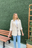 Ekru Blazer Ceket