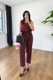 Chakra Bordo Bluz Pantolon Tensel Takım