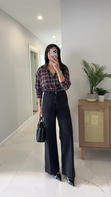 Clary Antrasit Önü Cep Detaylı Straight Jean