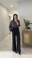 Clary Antrasit Önü Cep Detaylı Straight Jean
