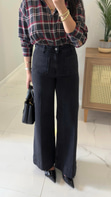 Clary Antrasit Önü Cep Detaylı Straight Jean
