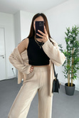 ZR Siyah Basic Crop Top