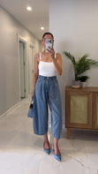 Cs Bliss Mavi Kar Yıkama Barrel Jean
