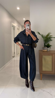 CS Deja Dark Blue Denim Gömlek Pantolon Takım