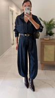 CS Deja Dark Blue Denim Gömlek Pantolon Takım