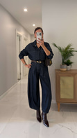CS Deja Dark Blue Denim Gömlek Pantolon Takım