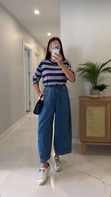 CS Sedra Mavi Barrel Kesim Denim Pantolon