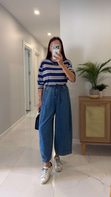CS Sedra Mavi Barrel Kesim Denim Pantolon