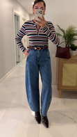 Dietra Mavi Barrel Jean