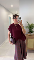 Dilvin Delissa Bordo Süveter Triko
