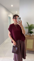 Dilvin Delissa Bordo Süveter Triko