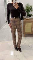 Dilvin Dersa Camel Desenli Mom Jean