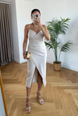 Vesta Taş Drape Detaylı Elbise